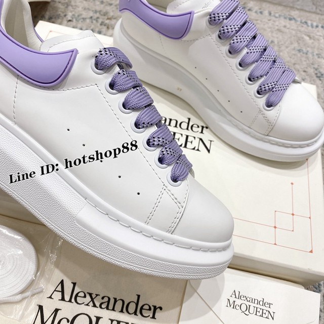 Alexander McQueen專櫃經典款麥昆新色情侶款小白鞋 dx1822